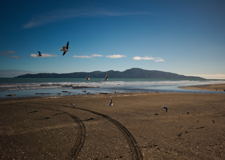 Kapiti Island depuis Raumati Beach