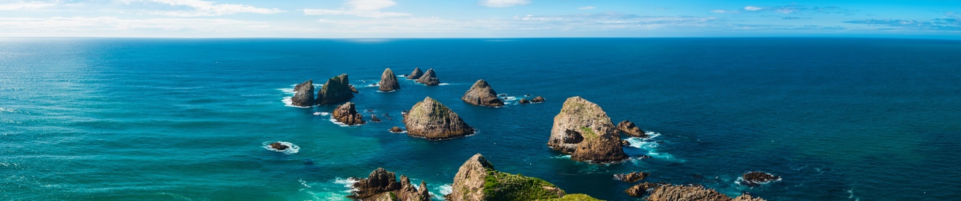 Nugget Point au sud de l'île du Sud de la Nouvelle Zélande