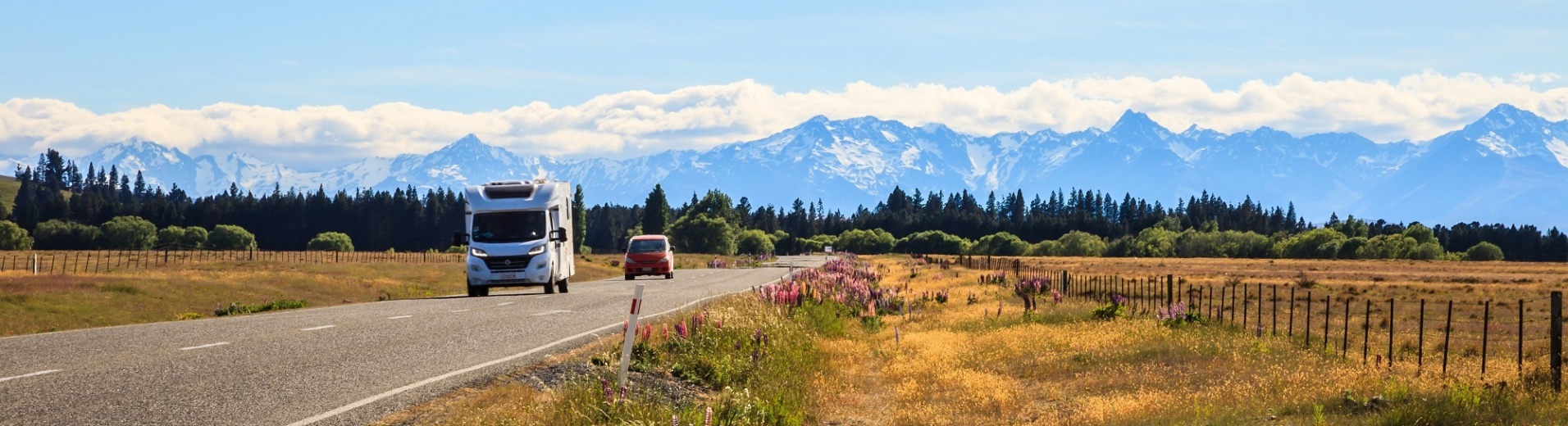 camping-car sur les routes de nouvelle zélande