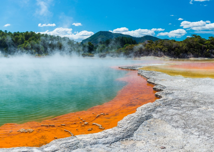 Wai-O-Tapu, la piscine de champagne en Nouvelle Zélande