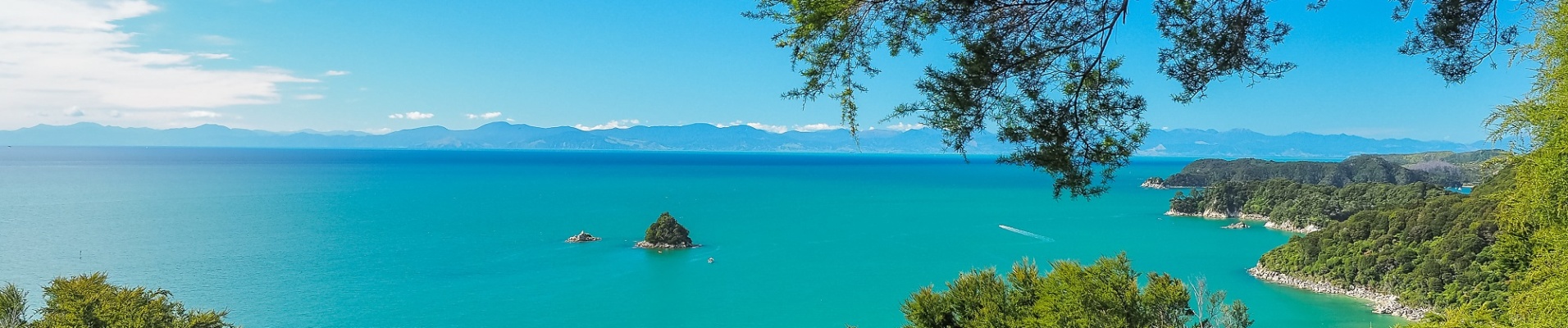 Vue sur la mer depuis Abel Tasman